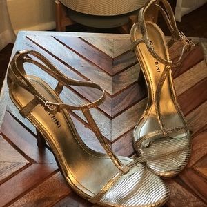 Gianni Bini Gold Strap Heel